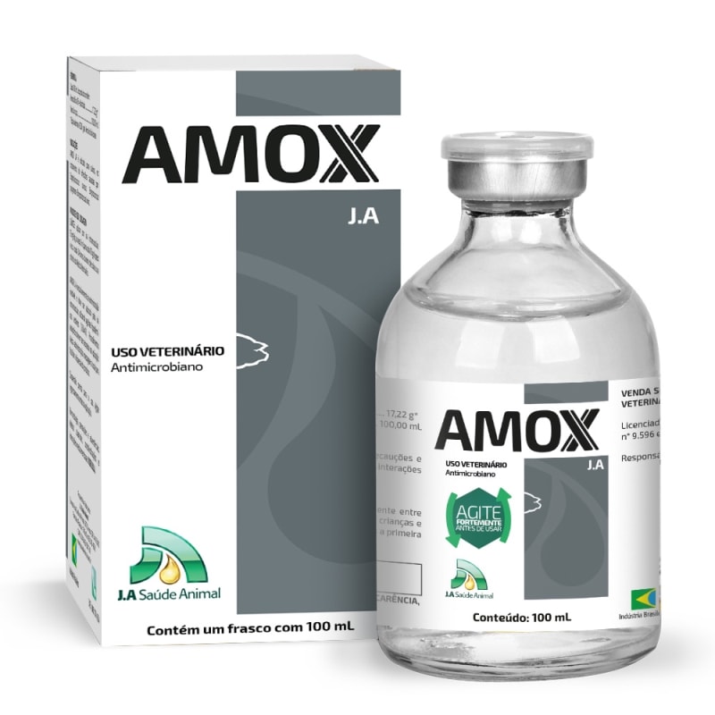 Amox 100 Ml Ja Saúde Animal Agroline