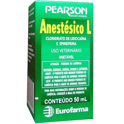 ANESTESICO L - PEARSON ANESTESICO VETERINARIO