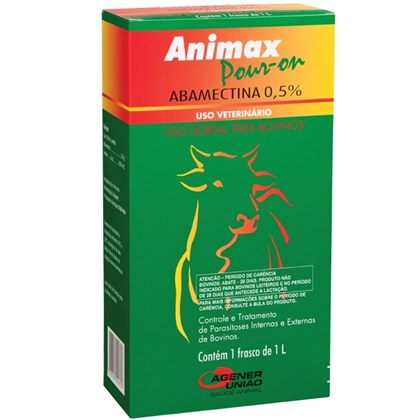 ANIMAX ABAMECTINA 0,5% POUR ON 1 LITRO - AGENER