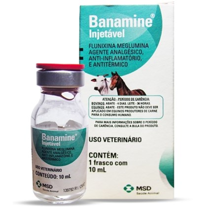 BANAMINE INJETAVEL 10 ML - MSD