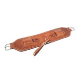 BARRIGUEIRA DE COURO FINA BORDADA - RED