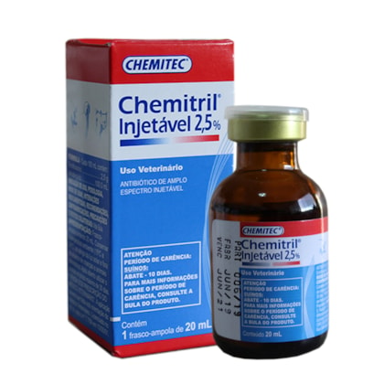 CHEMITRIL INJETAVEL 2,5% 20 ML