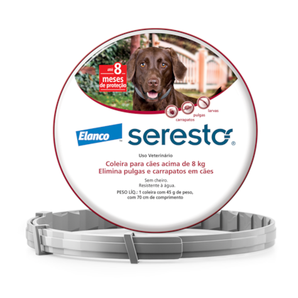 Coleira Seresto Cães acima de 8 Kg – Elanco