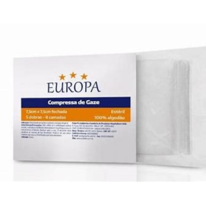 COMPRESSA DE GAZE 7,5X7,5 CM
