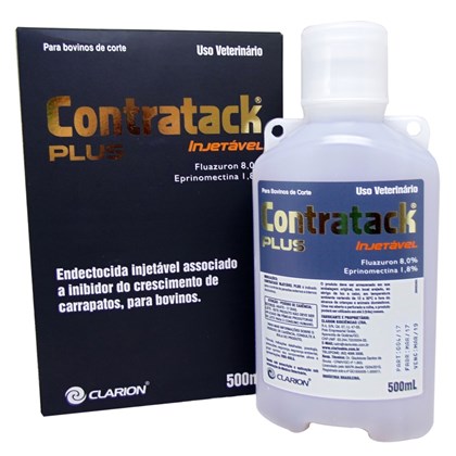 Contratack Plus Injetável – Endectocida – 500ml –Vetoquinol