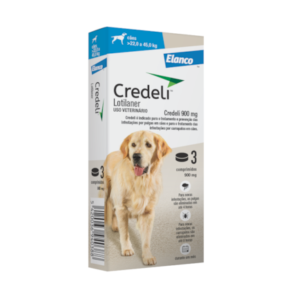 CREDELI (22 A 45KG) 900 MG 3 COMP.