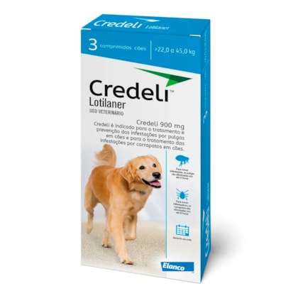 CREDELI (22 A 45KG) 900 MG 3 COMP.