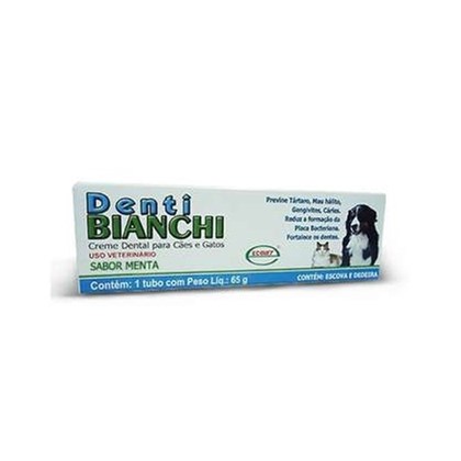 Creme Dental Denti Bianchi - 65 gramas - Ecovet