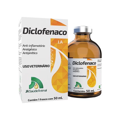 Diclofenaco - J A SAÚDE ANIMAL - 50 Ml