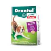 DRONTAL PLUS SABOR CARNE (ATE 10KG) 776,5 MG 4 COMP.