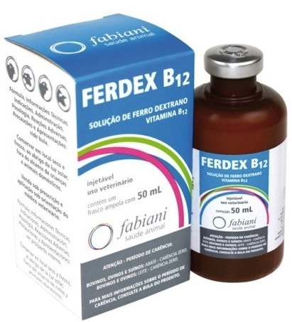 Ferdex B12 – Injetável Para Tratamento De Anemia Animal