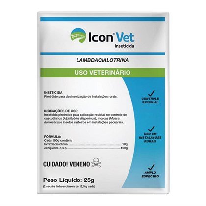 Icon Vet - Inseticida para instalações rurais - 25 gramas