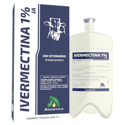 Ivermectina 1% - JA SAÚDE ANIMAL - 1 Litro