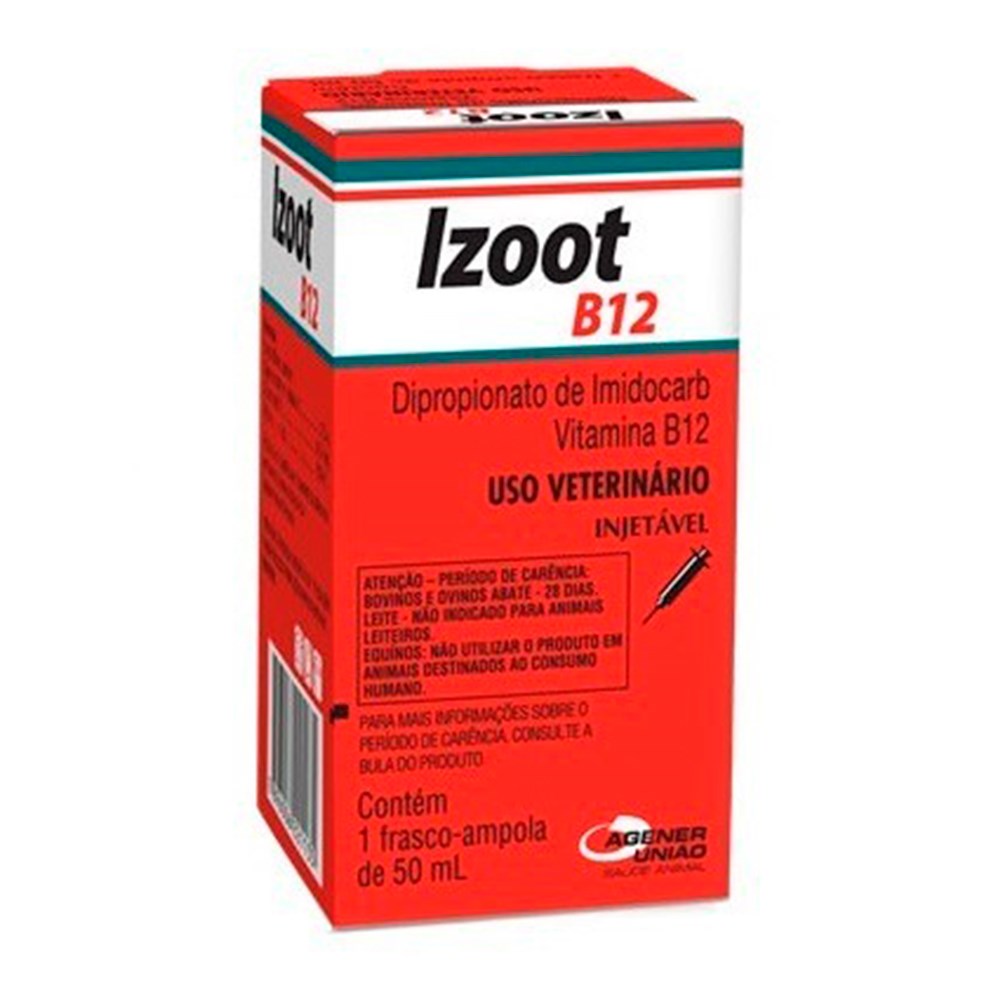 Izoot B12 Antimicrobiano Injetável 50 ml Agener