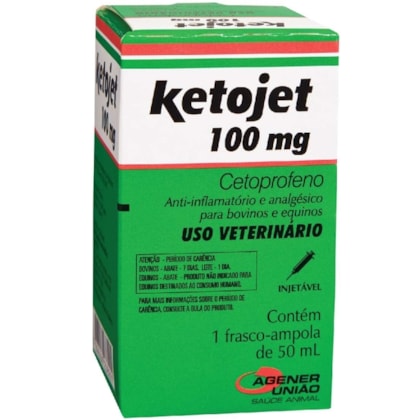 KETOJET INJETAVEL 100 MG 50 ML