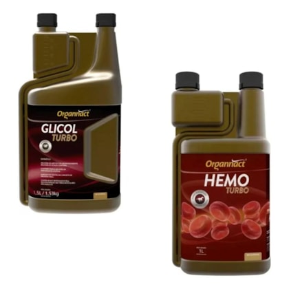 KIT GLICOL TURBO  1,5LT + HEMO TURBO 1LT - ORGANNACT