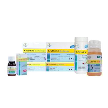 Kit K-othrine Combate e Prevenção de Baratas, Formigas e Moscas