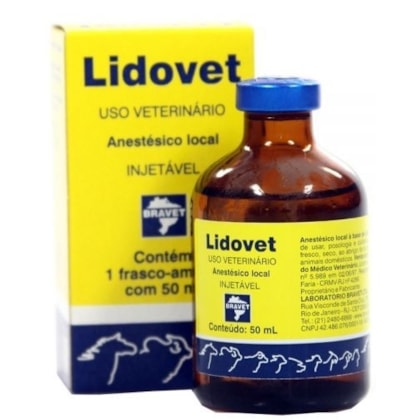 LIDOVET INJETAVEL 50 ML