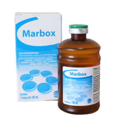 Marbox – Antimicrobiano para Bovinos e Suínos – Injetável – 100ml – Ceva