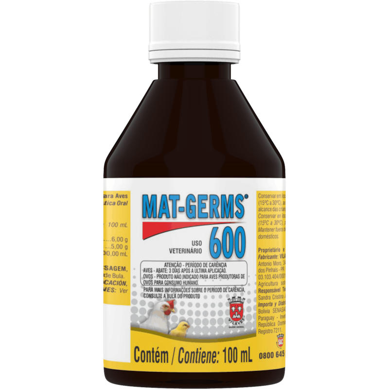 MATGERMS 600 Antibiótico de amplo espectro