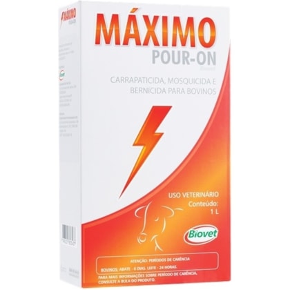 MAXIMO POUR-ON - BIOVET - 1 LITRO MAXIMO POUR-ON - BIOVET - 1 LITRO