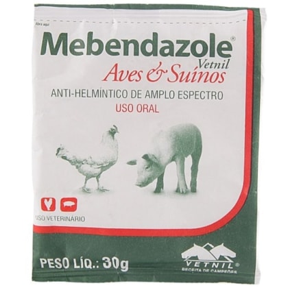 MEBENDAZOLE (AVES E SUINOS) 30 GR