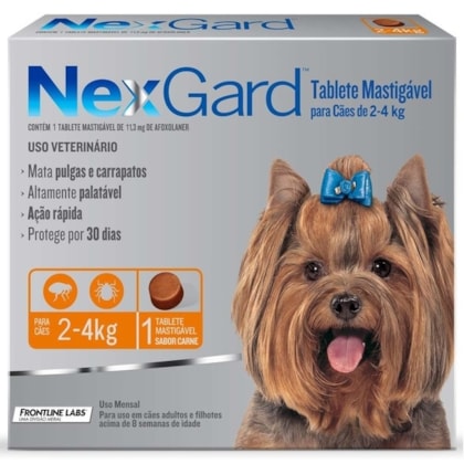 NEXGARD (2 A 4KG) 0,5 GR
