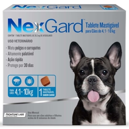 NEXGARD (4 A 10KG) 1,25 GR