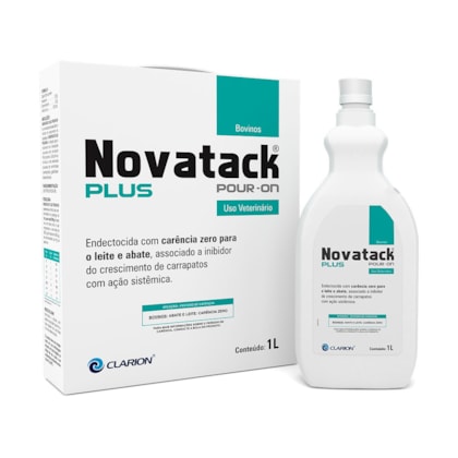 Novatack Plus Endectocida Pour-on carência zero 1l | Agroline