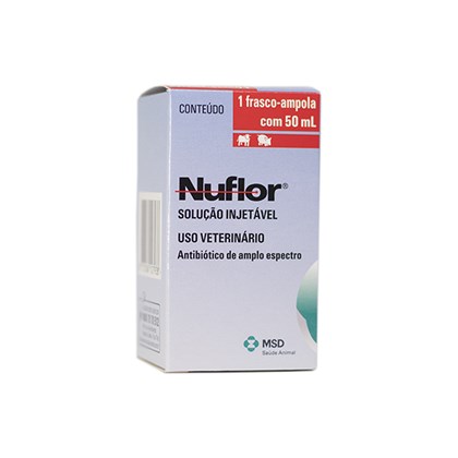 Nuflor – Antibiótico - 50 ml – MSD Saúde Animal