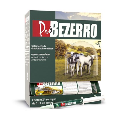 Pró Bezerro 5 ml- Caixa com 24 seringas – JA Saúde Animal