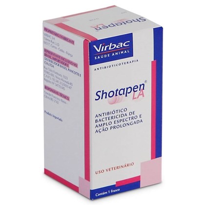 Shotapen LA - Antibiótico Bactericida- Validade:Julho/2022 -100 ml