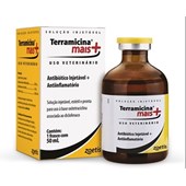 Terramicina Mais Injetável - Antibiótico e Anti-inflamatório oxitetraciclina e diclofenaco – 50 mL - Zoetis