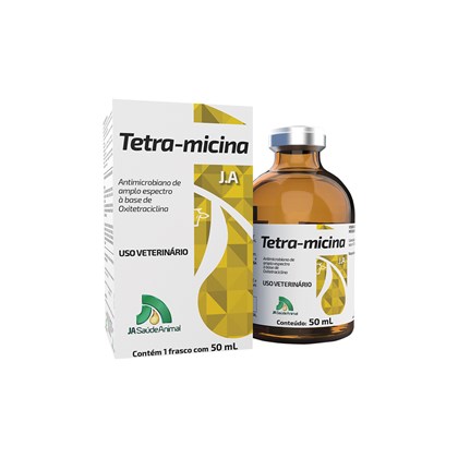 Tetra-micina - Oxitetraciclina - J A Saúde Animal - 50 Ml