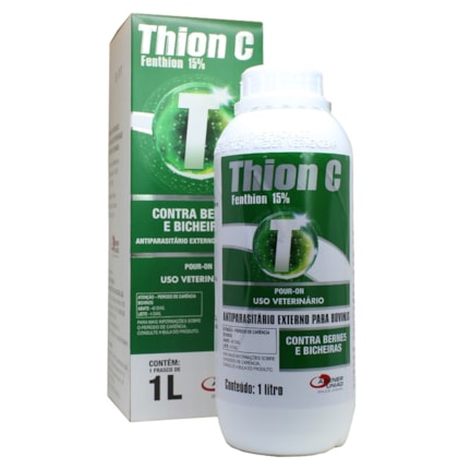 Thion C Fenthion 15% - Antiparasitário Externo Para Bovinos - 1 Litro - Agener