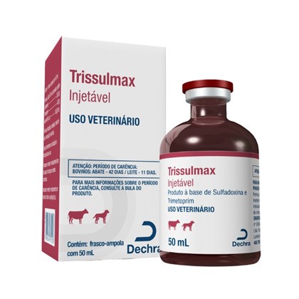 Trissulmax Sulfadoxina + Trimetoprim Injetável - 50ml