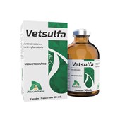 Vetsulfa - Antimicrobiano E Anti-inflamatório - J A Saúde Animal - 50ml